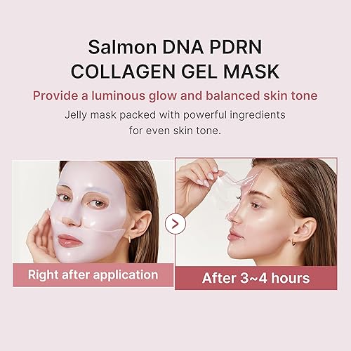 MEDICUBE SALMON DNA JELLY GEL MASK 4-PACK HYDRATING, FIRMING OVERNIGHT KOREAN SKINCARE