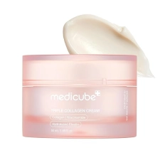 MEDICUBE TRIPLE COLLAGEN CREAM 1.69 OZ - HYDRATING, FIRMING MOISTURIZER WITH HYALURONIC ACID