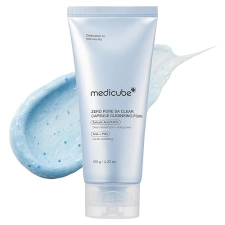 MEDICUBE ZERO PORE CAPSULE CLEANSING FOAM GENTLE DAILY CLEANSER WITH AHA BHA PHA FOR BLACKHEADS