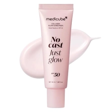 MEDICUBE NO CAST JUST GLOW SPF 50 SUNSCREEN LIGHTWEIGHT HYDRATING FACE SUNSCREEN WITH PEPTIDES CICA