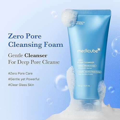 MEDICUBE ZERO FOAM CLEANSER FOR SENSITIVE SKIN - GENTLE DAILY FACE WASH, SEBUM CONTROL, HYDRATING 4.