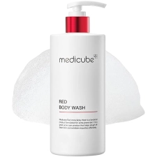 MEDICUBE RED BODY WASH 14.1OZ LOW PH HYDRATING CLEANSER WITH SALICYLIC HYALURONIC ACID