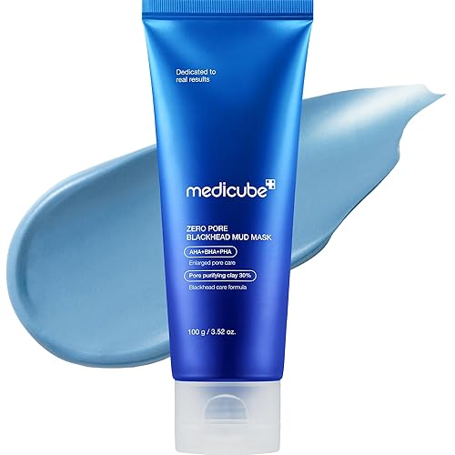 MEDICUBE ZERO PORE BLACKHEAD MUD MASK - QUICK DRY, COOLING, PORE TIGHTENING CLAY 3.52 OZ