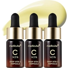 MEDICUBE DEEP VITA C SERUM 2.0 - 14.5 VITAMIN C FOR DARK SPOTS HYPERPIGMENTATION, 3X10G