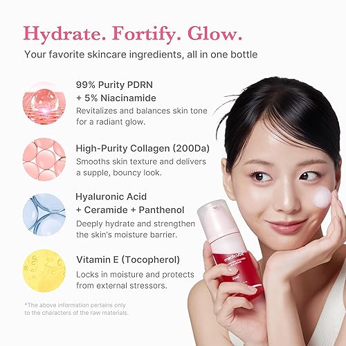 MEDICUBE PDRN PINK COLLAGEN BUBBLE SERUM FIRMING, FAST-ABSORBING GLOW FOR RADIANT SKIN