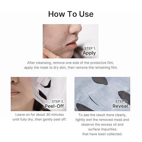 MEDICUBE HYPOCHLOROUS ACID PEEL-OFF MASK 3-PACK FOR SEBUM, PORES BLACKHEADS, HYDRATING CARE