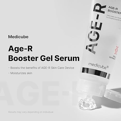 MEDICUBE AGE-R BOOSTER GEL SERUM WITH PLANT STEM CELLS, HYALURONIC ACID COLLAGEN - MOISTURIZING KORE