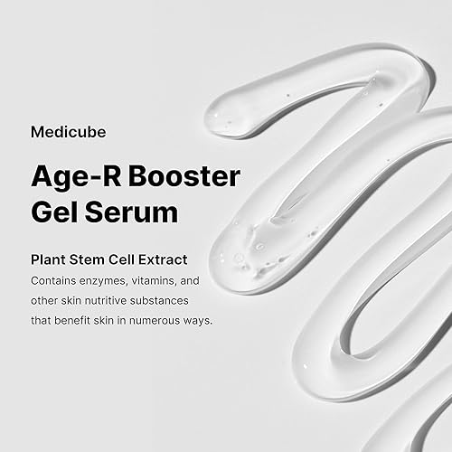 MEDICUBE AGE-R BOOSTER GEL SERUM WITH PLANT STEM CELLS, HYALURONIC ACID COLLAGEN - MOISTURIZING KORE
