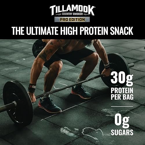 TILLAMOOK ZERO SUGAR BEEF JERKY 3-PACK, HARDWOOD SMOKED ANGUS, KETO, LOW CARB, GLUTEN-FREE