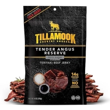 TILLAMOOK COUNTRY SMOKER ANGUS TERIYAKI BEEF JERKY 6OZ SLOW-SMOKED, GLUTEN-FREE, HIGH PROTEIN