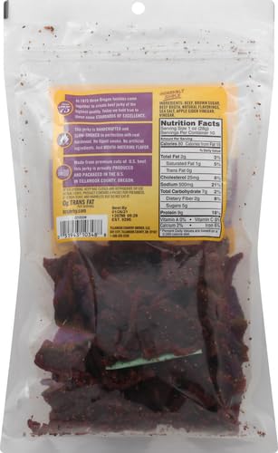 TILLAMOOK COUNTRY SMOKER SPICY SWEET HARDWOOD SMOKED BEEF JERKY, 10 OZ