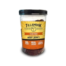 TILLAMOOK COUNTRY SMOKER TERIYAKI SILVER DOLLAR JERKY, REAL HARDWOOD SMOKED, 13 OZ
