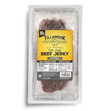 TILLAMOOK PEPPERED BEEF JERKY, THIN SLICED KETO SNACK, LOW CARB HIGH PROTEIN, 12 COUNT TRAY