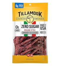 TILLAMOOK COUNTRY ITALIAN STYLE SMOKED SAUSAGES 10 OZ ZERO SUGAR, KETO FRIENDLY