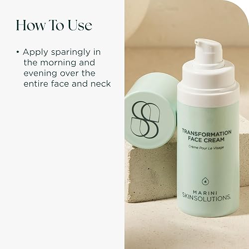 MARINI SKINSOLUTIONS TRANSFORMATION FACE CREAM ANTI-AGING MOISTURIZER WITH PEPTIDES HYALURONIC ACID,