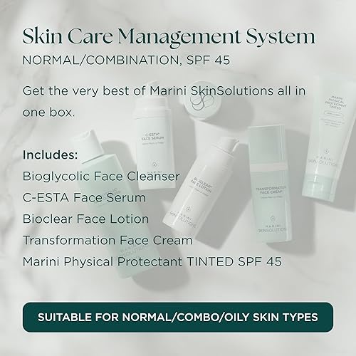 MARINI SKINSOLUTIONS TINTED SPF 45 PHYSICAL PROTECTANT FOR NORMAL TO COMBINATION SKIN, USA MADE