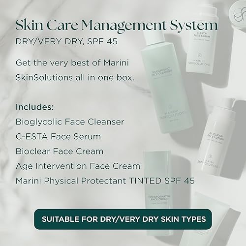 MARINI SKINSOLUTIONS TINTED SPF 45 FOR DRY SKIN - PHYSICAL PROTECTANT, CRUELTY-FREE, USA MADE