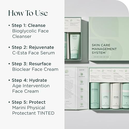 MARINI SKINSOLUTIONS TINTED SPF 45 FOR DRY SKIN - PHYSICAL PROTECTANT, CRUELTY-FREE, USA MADE