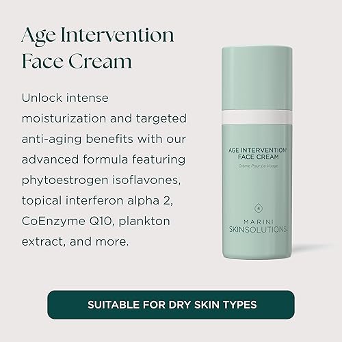 MARINI SKINSOLUTIONS AGE INTERVENTION FACE CREAM - ANTI-AGING, HYDRATING, WRINKLE REDUCER 1 OZ