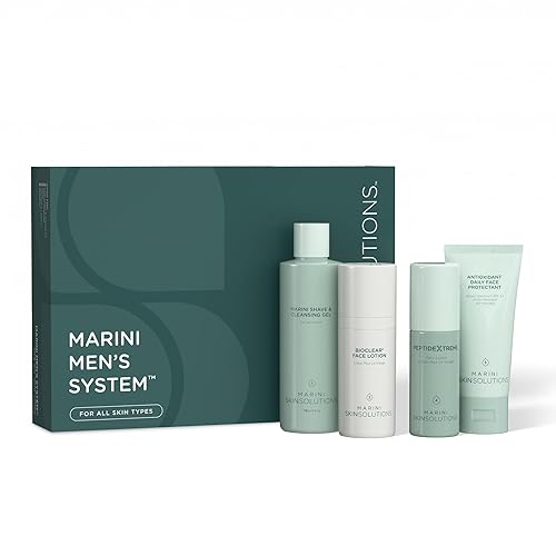 MARINI SKINSOLUTIONS MEN S SKINCARE SET - CRUELTY-FREE SHAVE GEL, LOTION SPF 33 - USA MADE