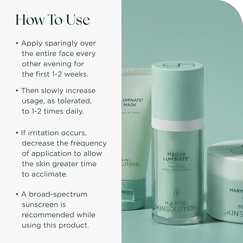 MARINI SKINSOLUTIONS LUMINATE FACE LOTION - REDUCES DISCOLORATION, FINE LINES WRINKLES
