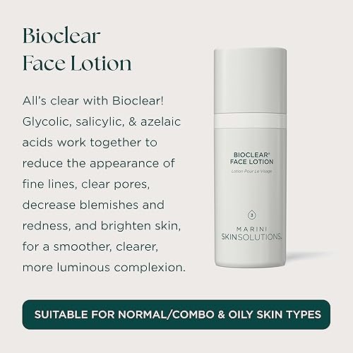MARINI SKINSOLUTIONS BIOCLEAR FACE LOTION - TRIPLE-ACID RESURFACER FOR FINE LINES ACNE - 1 OZ