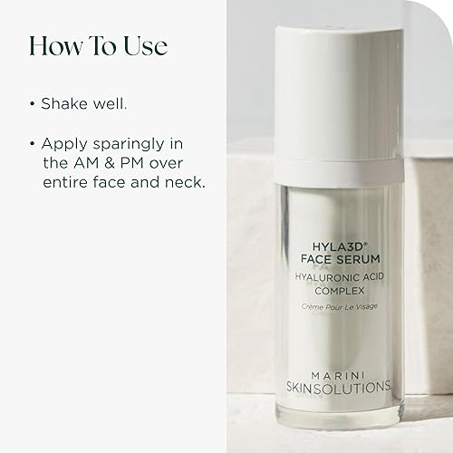 MARINI SKINSOLUTIONS HYLA3D FACE SERUM WITH PATENTED HYALURONIC ACID FOR HYDRATION ANTI-AGING