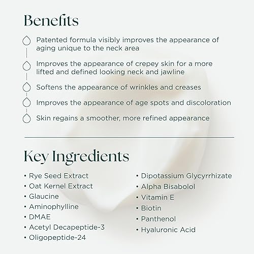 MARINI SKINSOLUTIONS JUVENECK NECK CREAM WITH PEPTIDES, DMAE HYALURONIC ACID 1.7 OZ USA MADE