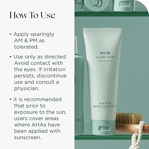 MARINI SKINSOLUTIONS BODYTX AHA PHA BODY LOTION WITH GLYCOLIC ACID SHEA BUTTER, 4 OZ