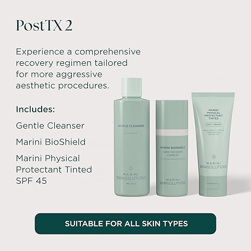 MARINI SKINSOLUTIONS POSTTX 2 RECOVERY SYSTEM CALMS, HYDRATES PROTECTS SKIN AFTER TREATMENTS