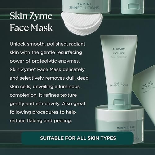 MARINI SKINSOLUTIONS SKIN ZYME FACE MASK WITH PAPAYA ENZYMES FOR SMOOTH RADIANT SKIN 1 OZ