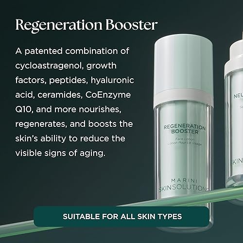 MARINI SKINSOLUTIONS REGENERATION BOOSTER FACE LOTION WITH PEPTIDES ANTIOXIDANTS, 1 OZ