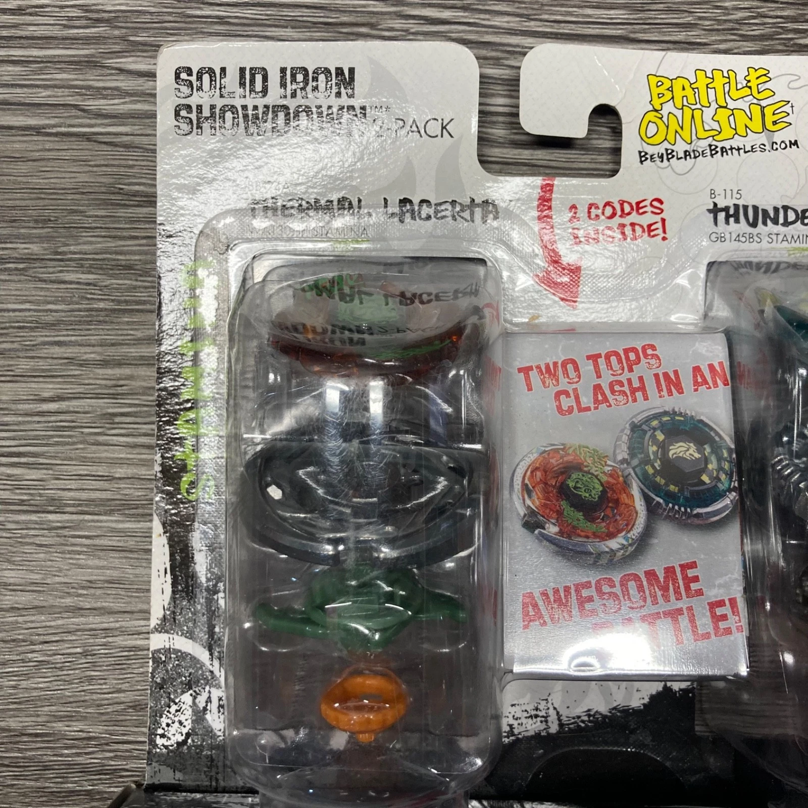 BEYBLADE METAL MASTERS METAL WING SMASH 2 PACK THERMAL LACERTA THUNDER LEONE NEW