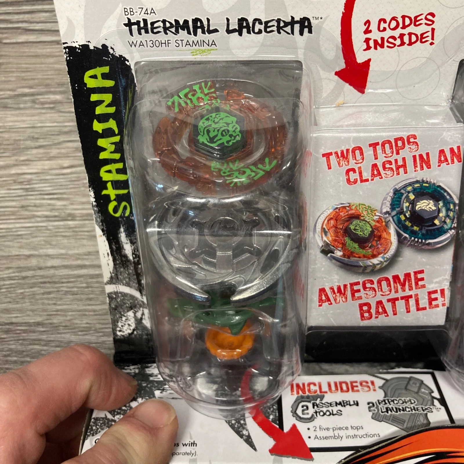 BEYBLADE METAL MASTERS METAL WING SMASH 2 PACK THERMAL LACERTA THUNDER LEONE NEW