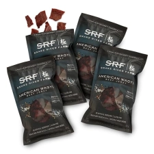 SNAKE RIVER FARMS WAGYU BEEF JERKY 10 OZ PACK OF 4 PREMIUM GOURMET SNACK