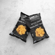 SNAKE RIVER FARMS WAGYU TALLOW KETTLE CHIPS 12 PACK, GLUTEN SEED OIL FREE, 1.5 OZ BAGS