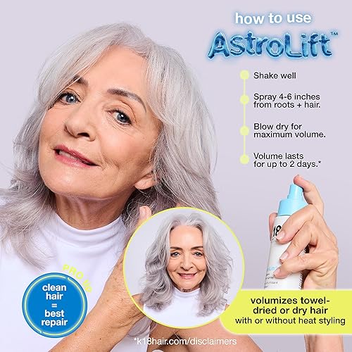 K18 ASTROLIFT REPARATIVE VOLUME SPRAY 2-DAY THICKENING, HOLD FOR THIN, FRAGILE HAIR, NON-STICKY
