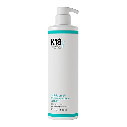 K18 PEPTIDE PREP COLOR-SAFE DETOX SHAMPOO PH-BALANCED, NON-STRIPPING, REMOVES BUILDUP OILS