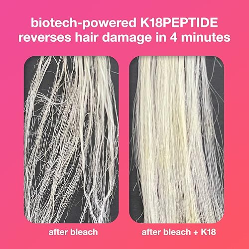 K18 REPAIR BUNDLE LEAVE-IN HAIR MASK, 4-MINUTE TREATMENT 15ML WEIGHTLESS STRENGTHENING OIL 30ML