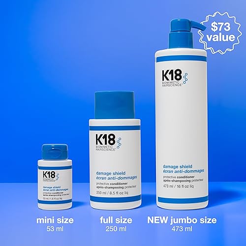 K18 DAMAGE SHIELD CONDITIONER PROTECTS HAIR FROM DAILY DAMAGE, STRENGTHENS ADDS SHINE