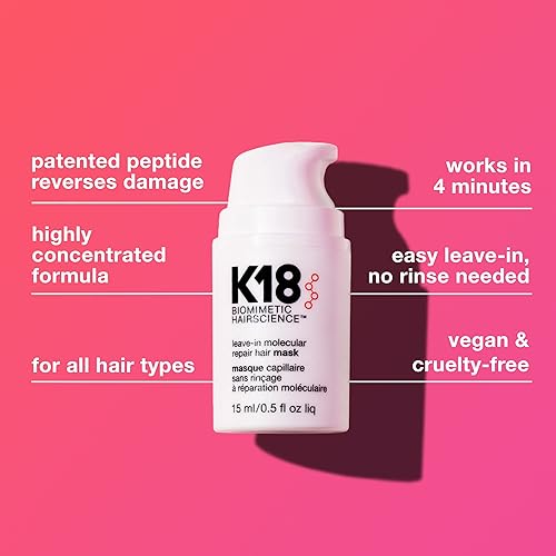 K18 DETOX REPAIR BUNDLE LEAVE-IN MASK, 4-MIN SPEED TREATMENT, CLARIFYING SHAMPOO OIL