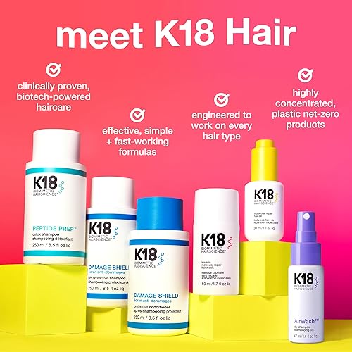 K18 AIRWASH DRY SHAMPOO NON-AEROSOL FOR SCALP BALANCE OIL CONTROL, REFRESH HAIR FAST