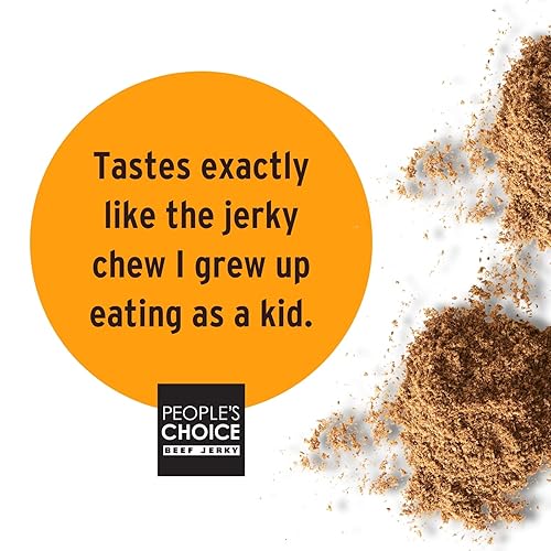PEOPLE S CHOICE SUGAR-FREE BEEF JERKY CARNE SECA MACHACA HIGH PROTEIN, GLUTEN-FREE 1 LB