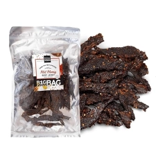 PEOPLE S CHOICE HOT HONEY BEEF JERKY SWEET SPICY, 10G PROTEIN, 1 LB BAG, MADE IN USA