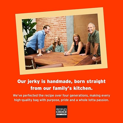 PEOPLE S CHOICE BEEF JERKY CARNE SECA HATCH GREEN CHILE 13G PROTEIN SUGAR FREE KETO 1LB BAG