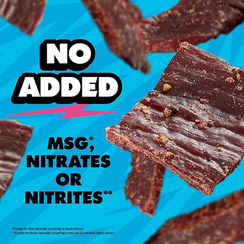 JACK LINK S X MRBEAST PEPPERED BEEF JERKY, 10 COUNT, 11G PROTEIN, 100 REAL BEEF SNACKS
