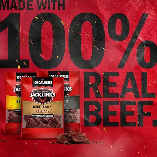 JACK LINKS BEEF JERKY VARIETY PACK 15 COUNT ORIGINAL, TERIYAKI PEPPERED PROTEIN SNACKS
