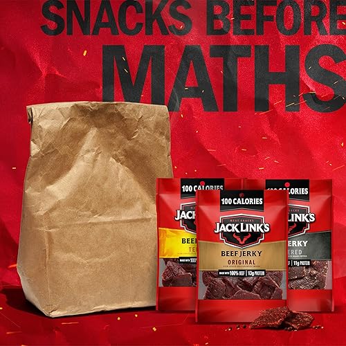 JACK LINKS BEEF JERKY VARIETY PACK 15 COUNT ORIGINAL, TERIYAKI PEPPERED PROTEIN SNACKS