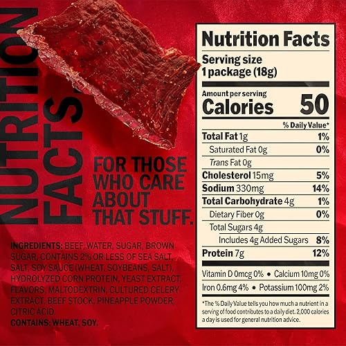 JACK LINKS ORIGINAL BEEF JERKY MULTIPACK - 100 REAL BEEF PROTEIN SNACKS, 20 PACK, 7G PROTEIN