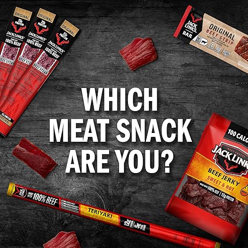 JACK LINKS ORIGINAL BEEF STICKS - 100 BEEF PROTEIN SNACK, KETO FRIENDLY, 20 COUNT 0.92OZ